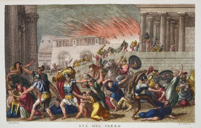 The Iron Age or Eta del Ferro, illustration from Ovid